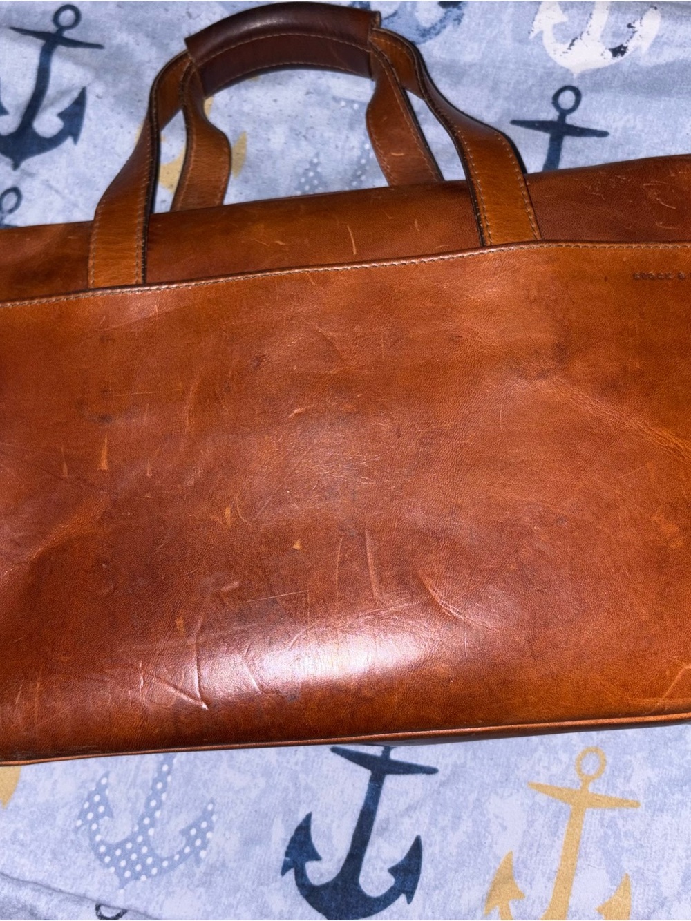 Stock & Barrel "Buck Brown" Harness Leather Briefcase